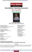 IELTS Speaking Guesswork. (May - August 2022) Final Version.